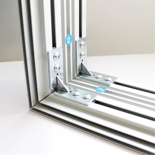 Textilspannrahmen LED freistehend | B 100 cm x H 200,5 cm | bedruckt