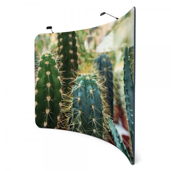 Textilwand ALU | 240er gebogen | beidseitig bedruckt